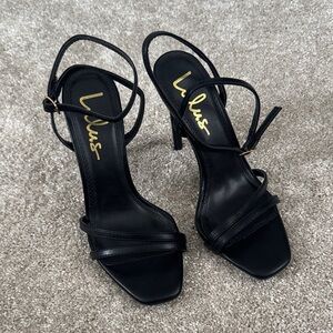 Lulu's Strappy Black Heels
